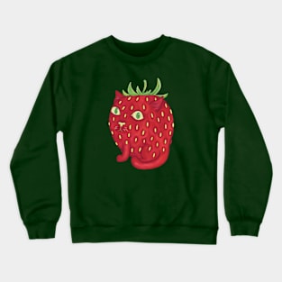 The Strawberry Cat Crewneck Sweatshirt